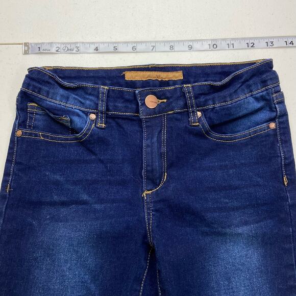 Joe's Jeans Juniors Size 16 Raw Hem Skinny Jeans Dark Wash‎ Classic Casual - Picture 7 of 11